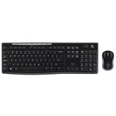 Keyboard Logitech Wireless Combo MK270 Black Spanish Qwerty
